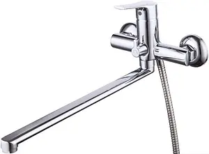 Смеситель для ванны с длинным изливом SMARTsant Рокет хром SM323502AA Смеситель для ванны с длинным изливом SMARTsant Рокет хром SM323502AA, 1