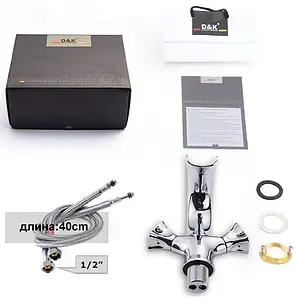 Смеситель для раковины D&K Hessen Grimm хром DA1382801 Смеситель для раковины D&K Hessen Grimm хром DA1382801, 4