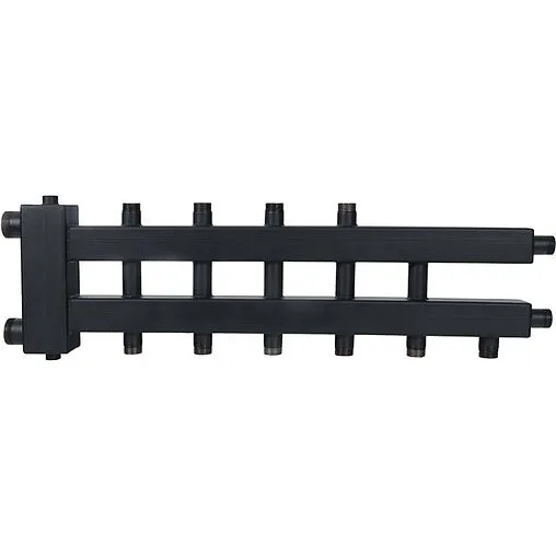 Распределительный коллектор 6 контуров с гидрострелкой 1½&quot;н x 1&quot;н Rommer RDG-0018-024036
