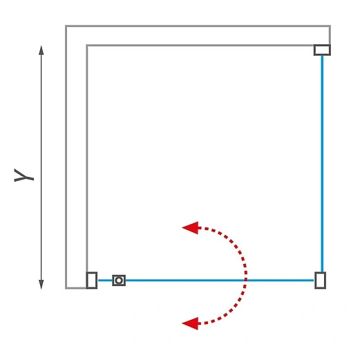 Душевое ограждение 900x800мм прозрачное стекло Roltechnik Exclusive Line ECDO1N+ECDBN/900*800 black elox 562-9000000-05-02+563-8000000-05-02