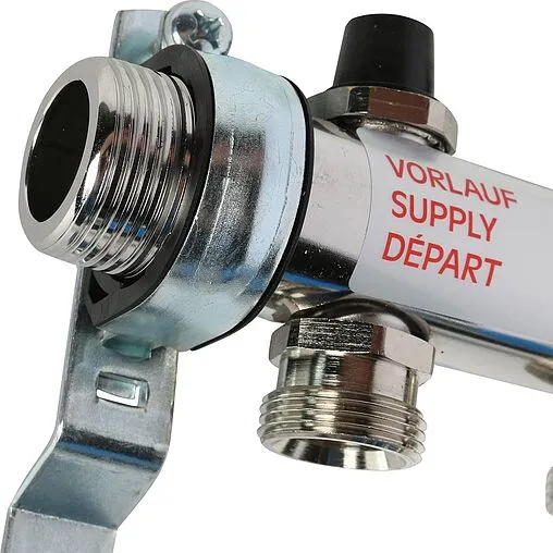 Группа коллекторная без расходомеров 4 отвода 1&quot;н/н x ¾&quot;ек Rehau HKV 12180411001