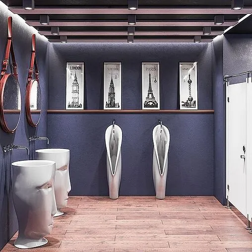 Писсуар с внешним подводом воды Kerasan Artwork Groove белый 473001