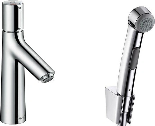 Смеситель для раковины с гигиеническим душем Hansgrohe Talis Select S 100 хром 72291000