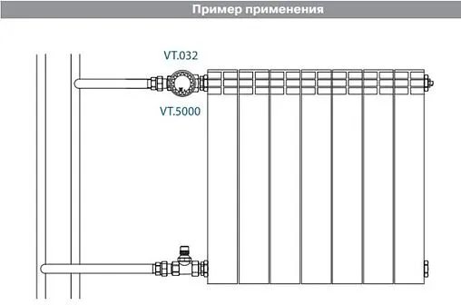 Вентиль терморегулирующий прямой ½&quot; в/н Valtec VT.032.N.04