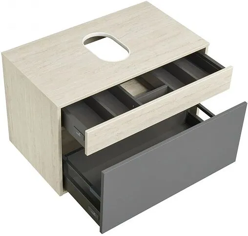 Тумба-умывальник подвесная Aquaton Лофт Урбан 65 графит/орегон 1A2540K4LQX60