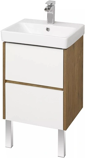 Тумба-умывальник Aquaton Сканди 45 белый/дуб рустикальный 1A2516K0SDZ90