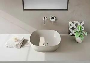 Раковина VitrA Outline Recycled 57 тауп матовый 7994B066-0016 Раковина VitrA Outline Recycled 57 тауп матовый 7994B066-0016, 3