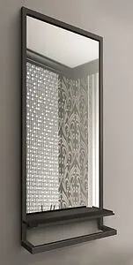 Зеркало Jorno Steal 50 с полкой и держателем чёрный Ste.02.50/Pld/B Зеркало Jorno Steal 50 с полкой и держателем чёрный Ste.02.50/Pld/B, 3