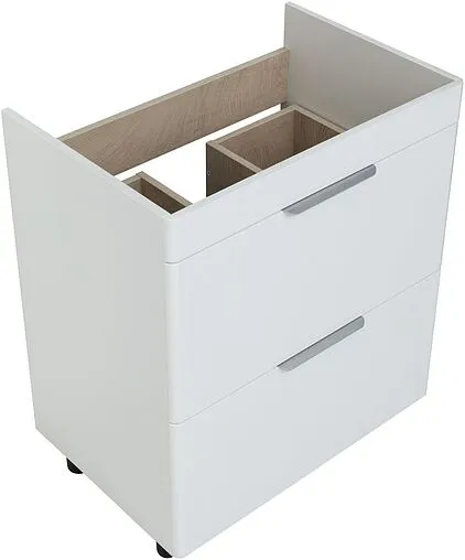 Тумба-умывальник напольная Aquanet Ирис new 70 белый глянец 00310153+