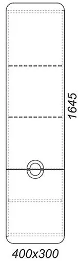 Шкаф-пенал подвесной Aqwella Alicante 40 L белый/дуб седой Alic.05.04/L/Gray