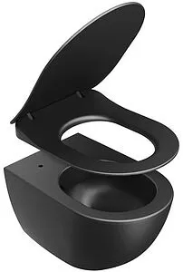 Крышка-сиденье для унитаза с микролифтом Ravak Uni Chrome Flat черный матовый X01795, 2