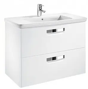 Тумба-умывальник подвесная Roca GAP 80 белый глянец ZRU9302877+327470000 Тумба-умывальник подвесная Roca GAP 80 белый глянец ZRU9302877+327470000, 1