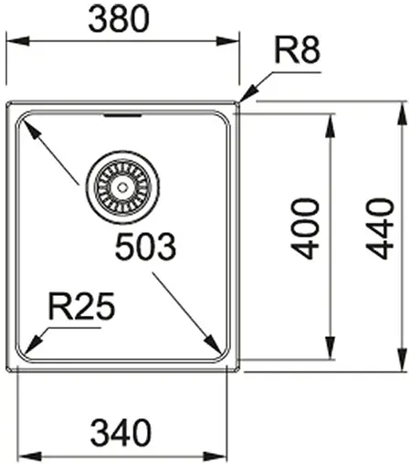 Мойка кухонная Franke Kubus KBG 110-34 серый камень 125.0023.835