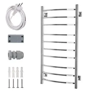 Полотенцесушитель электрический лесенка Energy Grand 1000х500 полированная сталь, 2