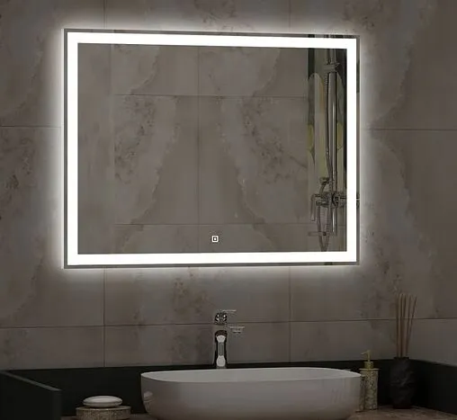 Зеркало с подсветкой Continent Mercury Led 80x90 с подогревом ЗЛП231