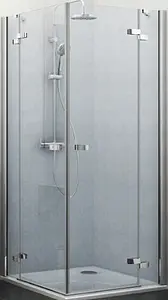 Душевая дверь 800мм прозрачное стекло Roltechnik Corner Elegant BR/800 L 115-800000L-00-02, 1