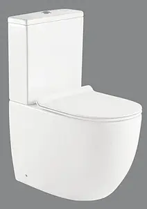 Унитаз-компакт безободковый BelBagno Sfera-R белый BB2141CPR+BB2141T, 5