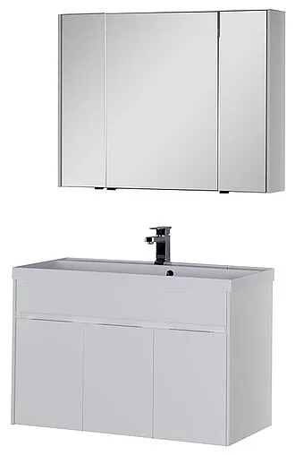 Шкаф-зеркало Aquanet Латина 100 белый 00179636 Шкаф-зеркало Aquanet Латина 100 белый 00179636