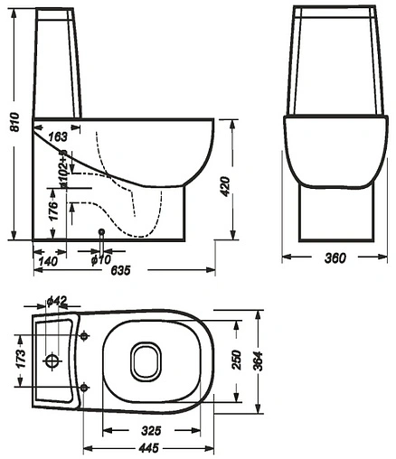 Унитаз-компакт безободковый Sanita Luxe Infinity Rimless белый INFSLCC01040522R