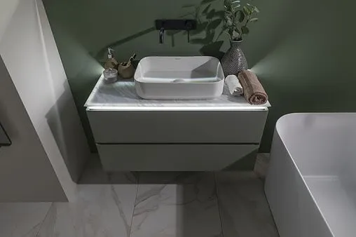 Тумба-умывальник подвесная Allen Brau Infinity 100 олива 1.21003.CGM+