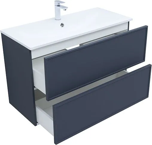 Тумба-умывальник Aquanet Арт 100 маренго 00313267+00318926