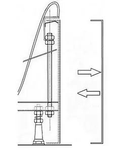 Кpепление панели Ravak Sabina 80 B2E000001N, 2