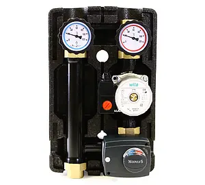 Насосный модуль с 3-х ходовым смесительным клапаном и сервоприводом 1"в х 1"в Uni-Fitt 493W2500 с насосом Wilo Star RS 25/6 180 Насосный модуль с 3-х ходовым смесительным клапаном и сервоприводом 1"в х 1"в Uni-Fitt 493W2500 с насосом Wilo Star RS 25/6 180, 1