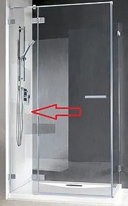 Неподвижный сегмент 243мм прозрачное стекло Radaway Euphoria KDJ 243 L 383241-01L, 1