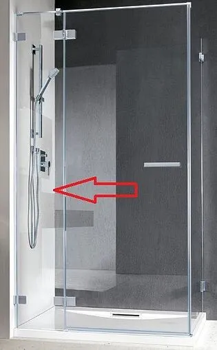 Неподвижный сегмент 243мм прозрачное стекло Radaway Euphoria KDJ 243 L 383241-01L