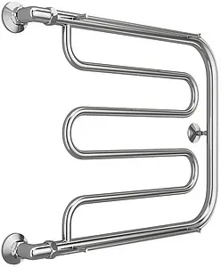 Полотенцесушитель водяной Terminus Фокстрот 1&quot; БШ 500х600 полированная сталь 4620768881046, 1