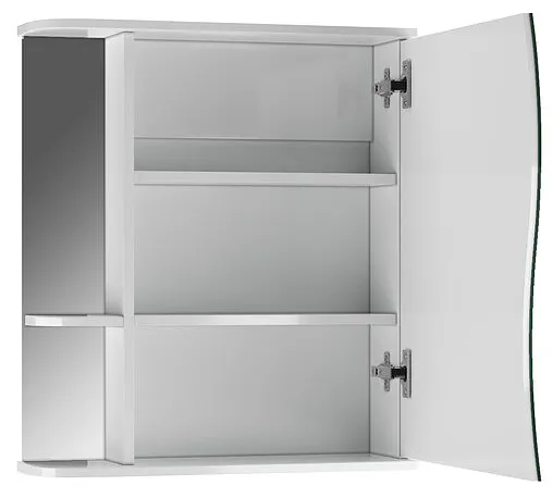Шкаф-зеркало Айсберг Волна 1-60 R белый DA1035HZ