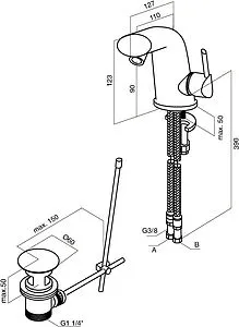 Смеситель для биде Am.Pm Awe хром F1583100, 2