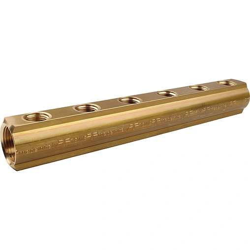 Коллектор распределительный проходной 7 отводов 1&quot;в/в x ½&quot;в Tiemme 1970004