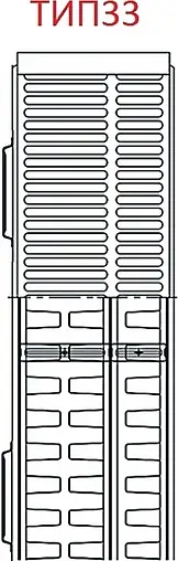 Радиатор стальной панельный ROMMER Compact тип 33 200 x 800 мм RRS-2010-332080