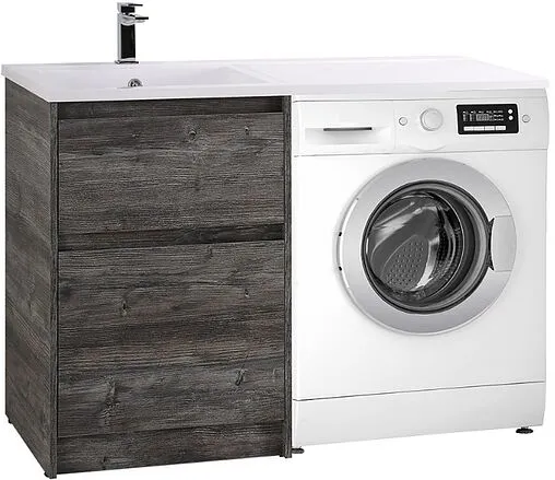 Тумба-умывальник напольная над стиральной машиной BelBagno KRAFT-LVD 120 Pino Pasadena KRAFT-LVD-580/1200-2C-PIA-PP+