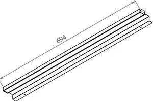 Светильник Aquanet 70 серебро 00261779, 2
