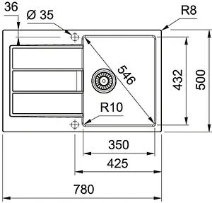 Мойка кухонная Franke Sirius S2D 611-78 серый 143.0618.369 Мойка кухонная Franke Sirius S2D 611-78 серый 143.0618.369, 2