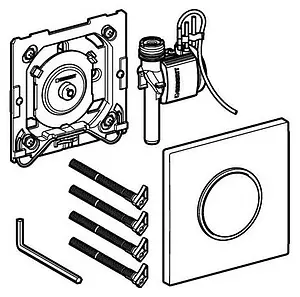 Клавиша смыва для писсуара Geberit Sigma 10 116.015.KN.1 кнопка/хром матовый, кольцо/хром глянцевый, 3