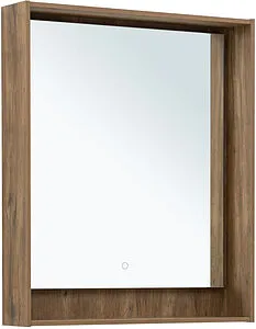 Зеркало с подсветкой Aquanet Милан 70 дуб рустикальный 00336399, 1