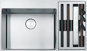 Мойка кухонная Franke Box Center BWX 220-54-27 TL L нержавеющая сталь 127.0538.260 Мойка кухонная Franke Box Center BWX 220-54-27 TL L нержавеющая сталь 127.0538.260, 1