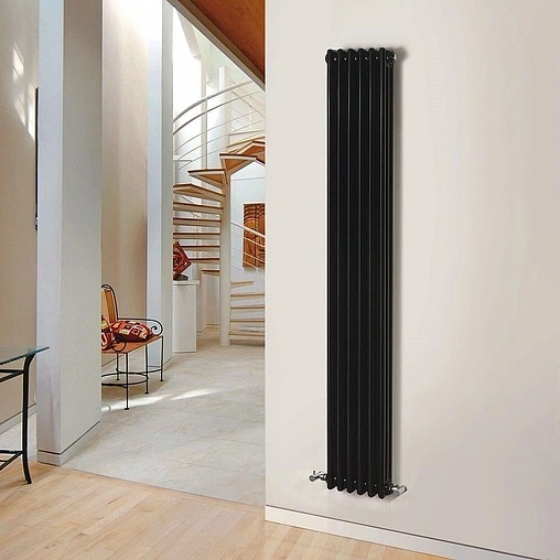 Радиатор стальной трубчатый Zehnder Charleston 3180/12 1270 ¾&quot; Ral 9217 Traffic Black (matt)