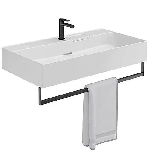 Полотенцедержатель Kerama Marazzi Logica 90 черный матовый LO.trl.90\BLK.M