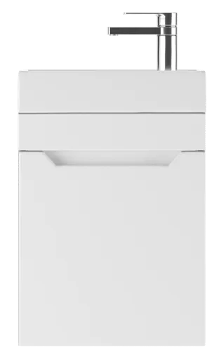 Тумба под умывальник подвесной Айсберг Мечта 40 белый DM2308T