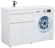 Тумба-умывальник напольная над стиральной машиной Aquanet Токио 130 L белый 00237746+00235501