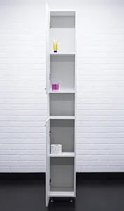 Шкаф-пенал напольный Айсберг Классик 30 L белый DA1007P, 5