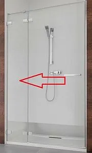 Неподвижный сегмент 243мм прозрачное стекло Radaway Euphoria DWJ 243 L 383212-01L, 1