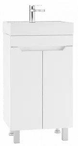 Тумба-умывальник напольная Айсберг Мечта 50 белый DM2301T+4607152361544 Тумба-умывальник напольная Айсберг Мечта 50 белый DM2301T+4607152361544, 1