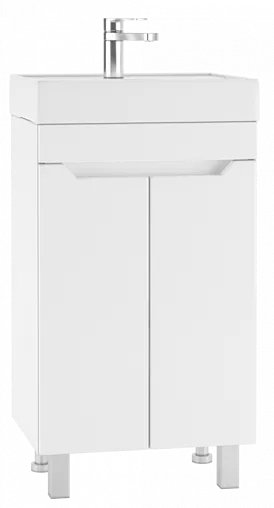 Тумба-умывальник напольная Айсберг Мечта 50 белый DM2301T+4607152361544