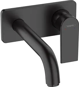 Смеситель для раковины из стены Hansgrohe Vernis Shape чёрный матовый 71578670 Смеситель для раковины из стены Hansgrohe Vernis Shape чёрный матовый 71578670, 1