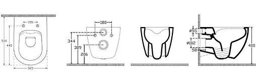 Унитаз подвесной безободковый с функцией биде и встроенным смесителем ISVEA Infinity синий матовый 10NFS1005I-2Z Унитаз подвесной безободковый с функцией биде и встроенным смесителем ISVEA Infinity синий матовый 10NFS1005I-2Z